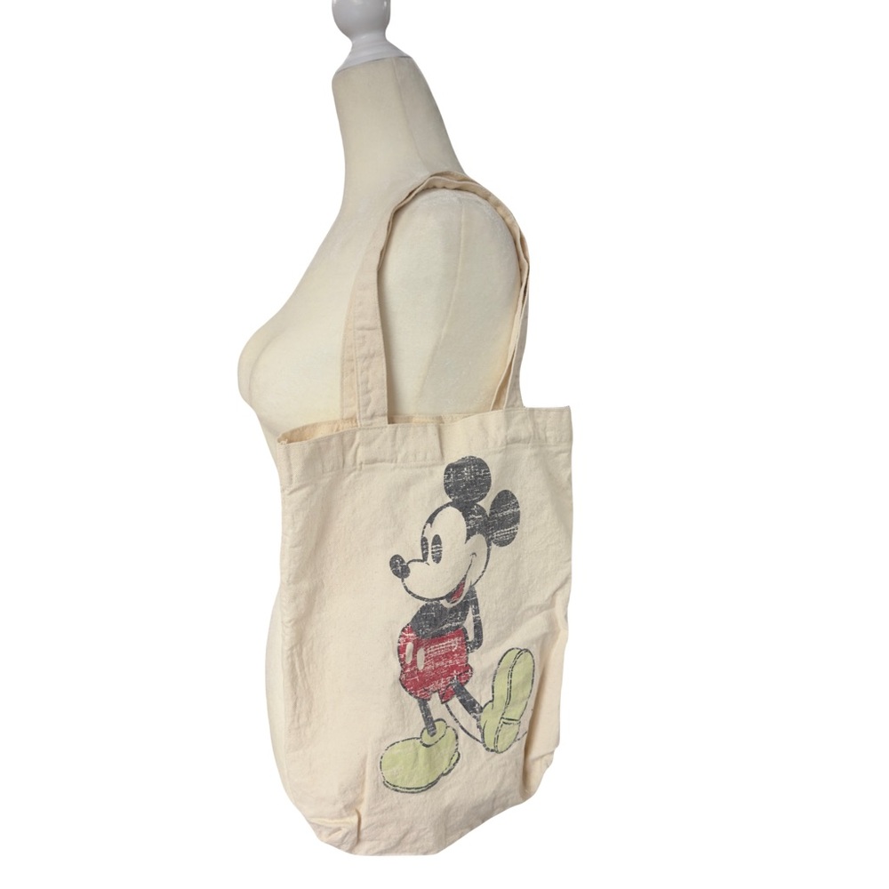 Mickey Mouse Disney Store canvas shopping tote bag - Picture 10 of 11